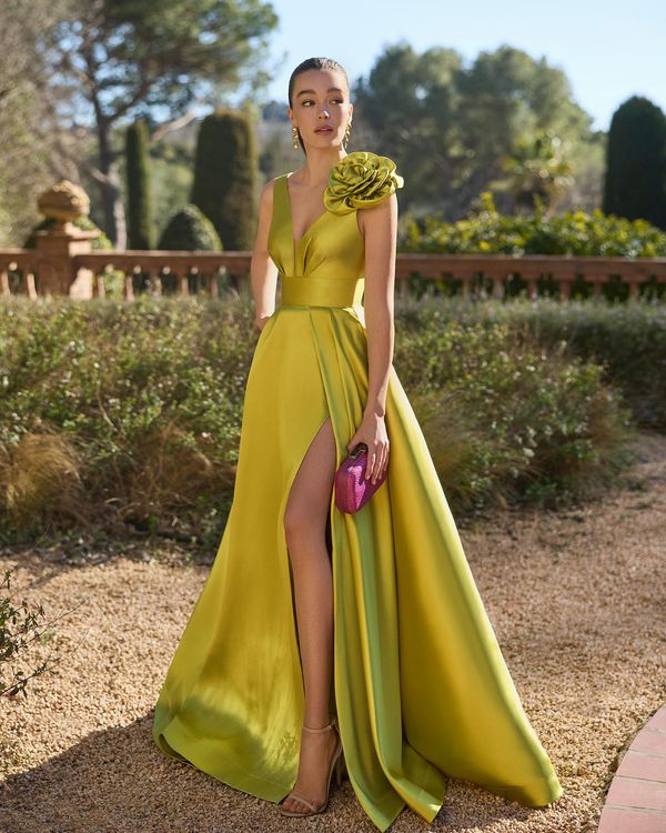 Vestido Marfil Barcelona mikado
