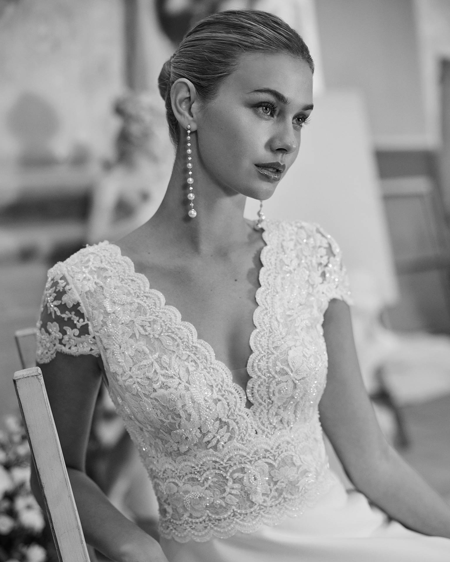 Vestido Novia Aire Barcelona Malou