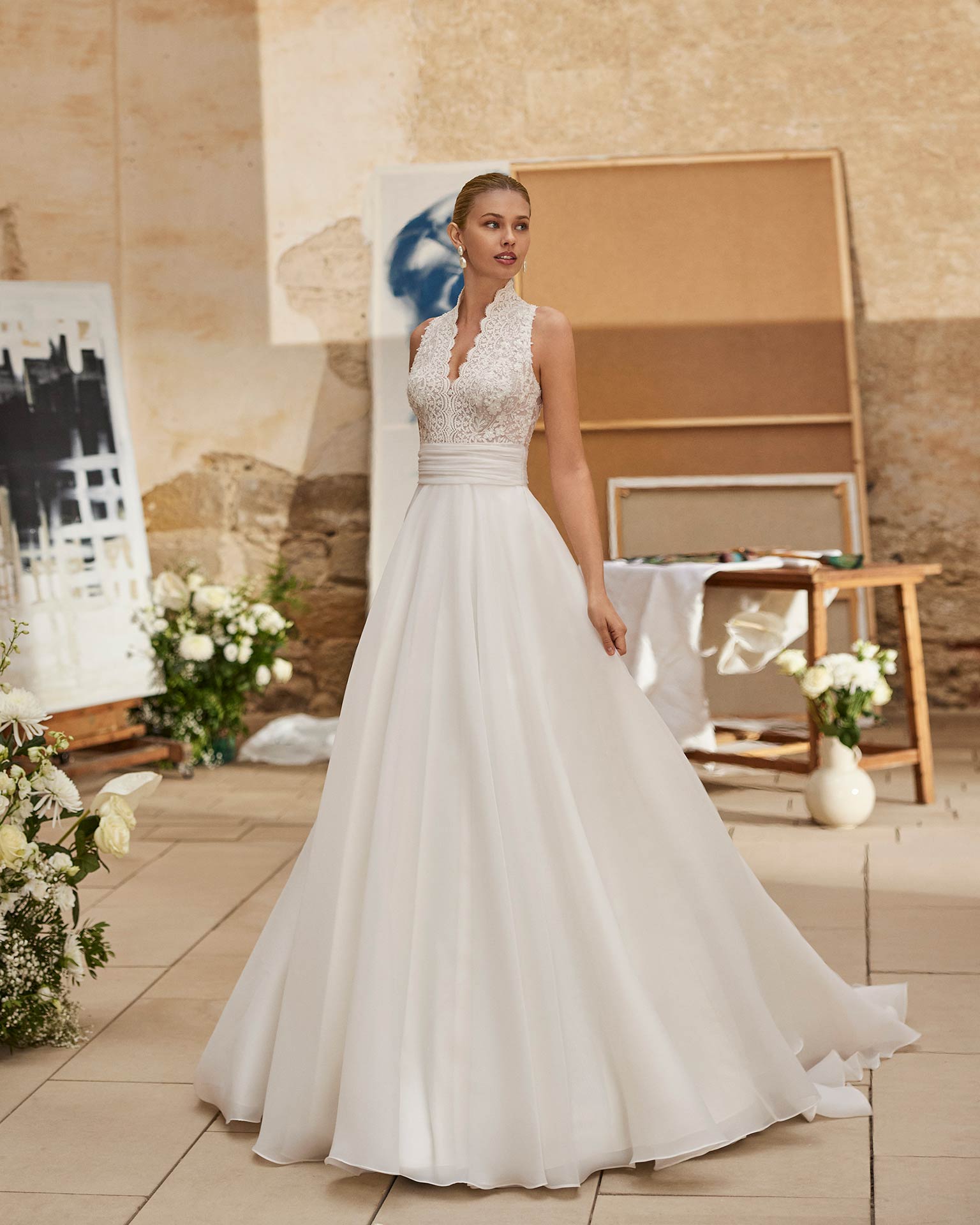 Vestido Novia Aire Barcelona Milan